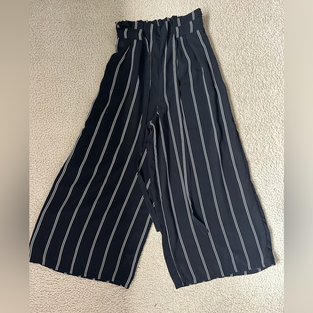 Capri striped pants